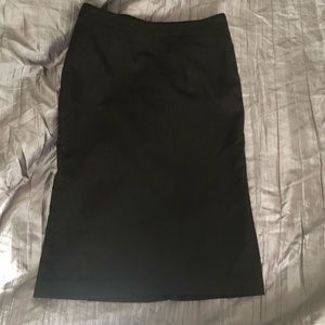 H&M Black Pinstripe Pencil Skirt 4